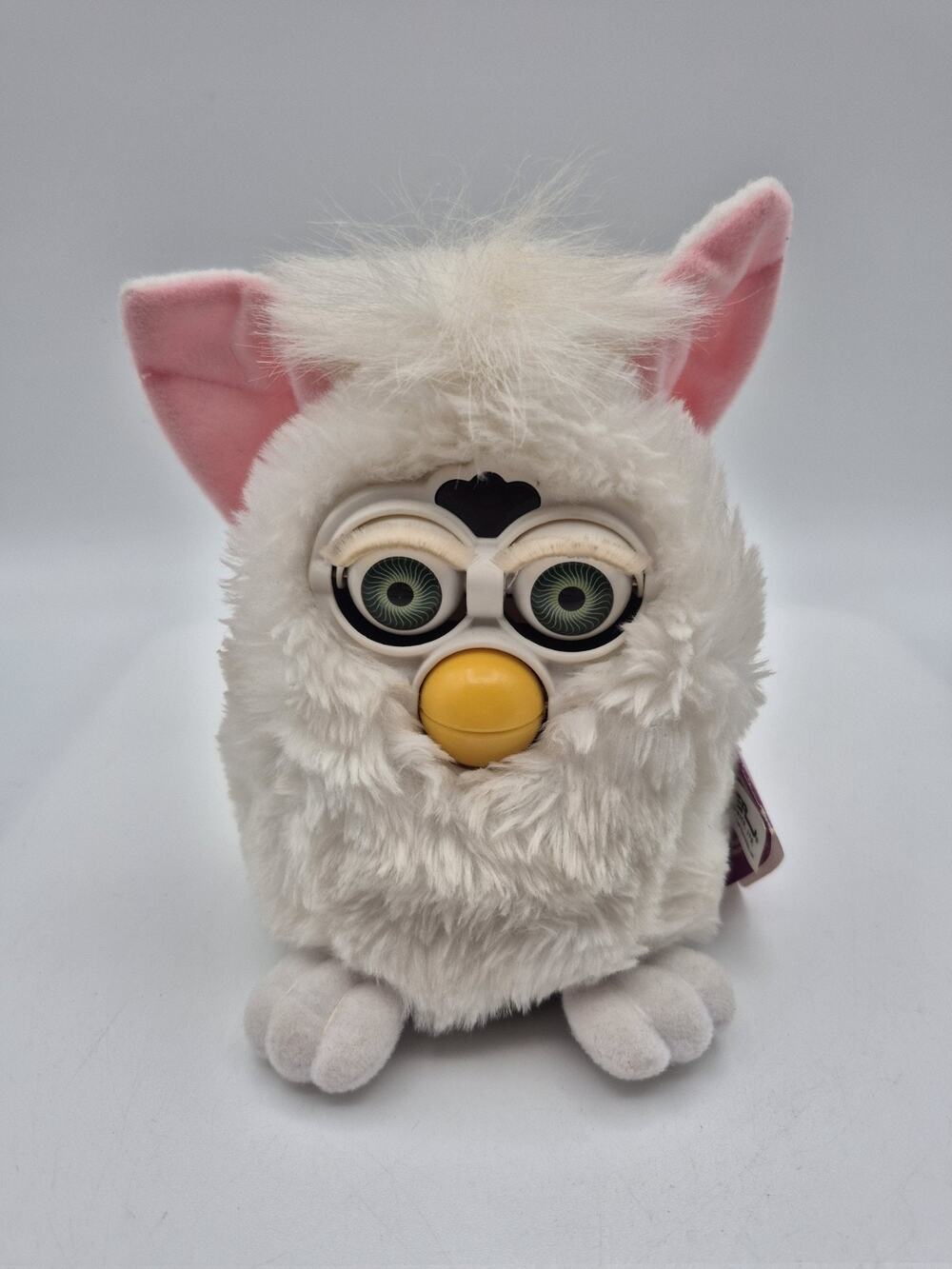 Vintage Furby 70-800 Snowball White with Blue Eyes Tiger 1998 Working READ